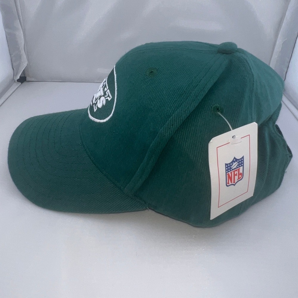 NFL New York Jets Hat Mens Green Adjustable Baseball‎ Cap Embroidered Logo NWT - Picture 2 of 10